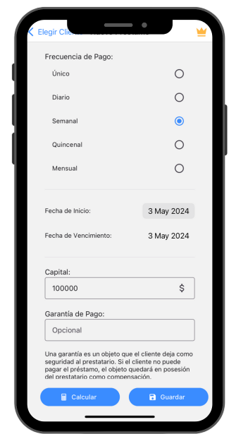 CrediManager gestor de prestamos para prestamistas en IOS y ANDROID